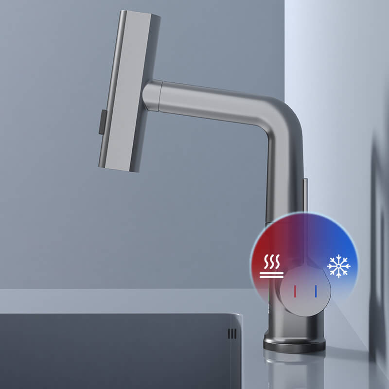 Uttagbar kran 360° roterbar | LED-temperaturvisning | 5 spraylägen | | Flowsense