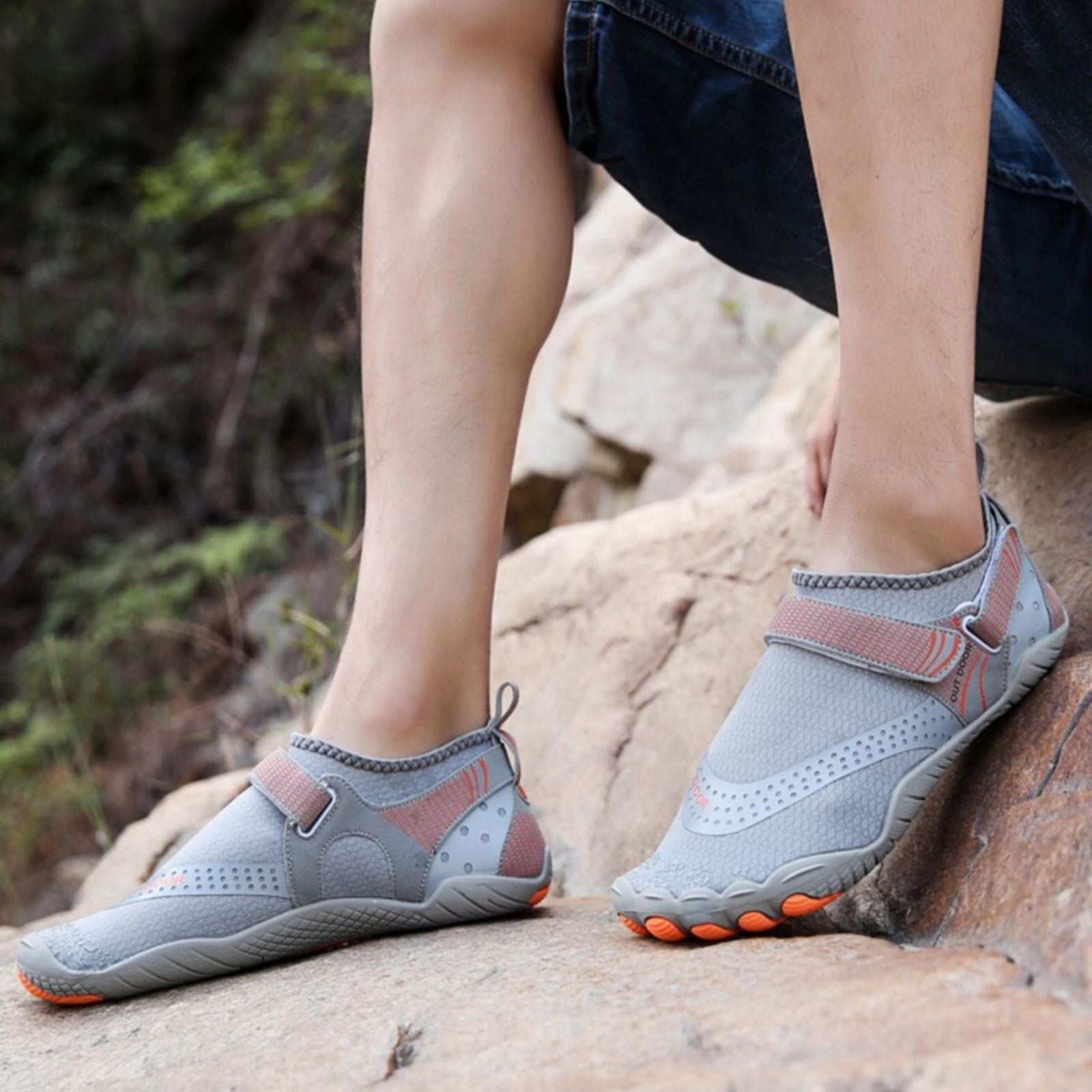 Wasserschuhe | Rutschfeste Profilsohle | Leichte orthopädische Stütze | BareCurrent