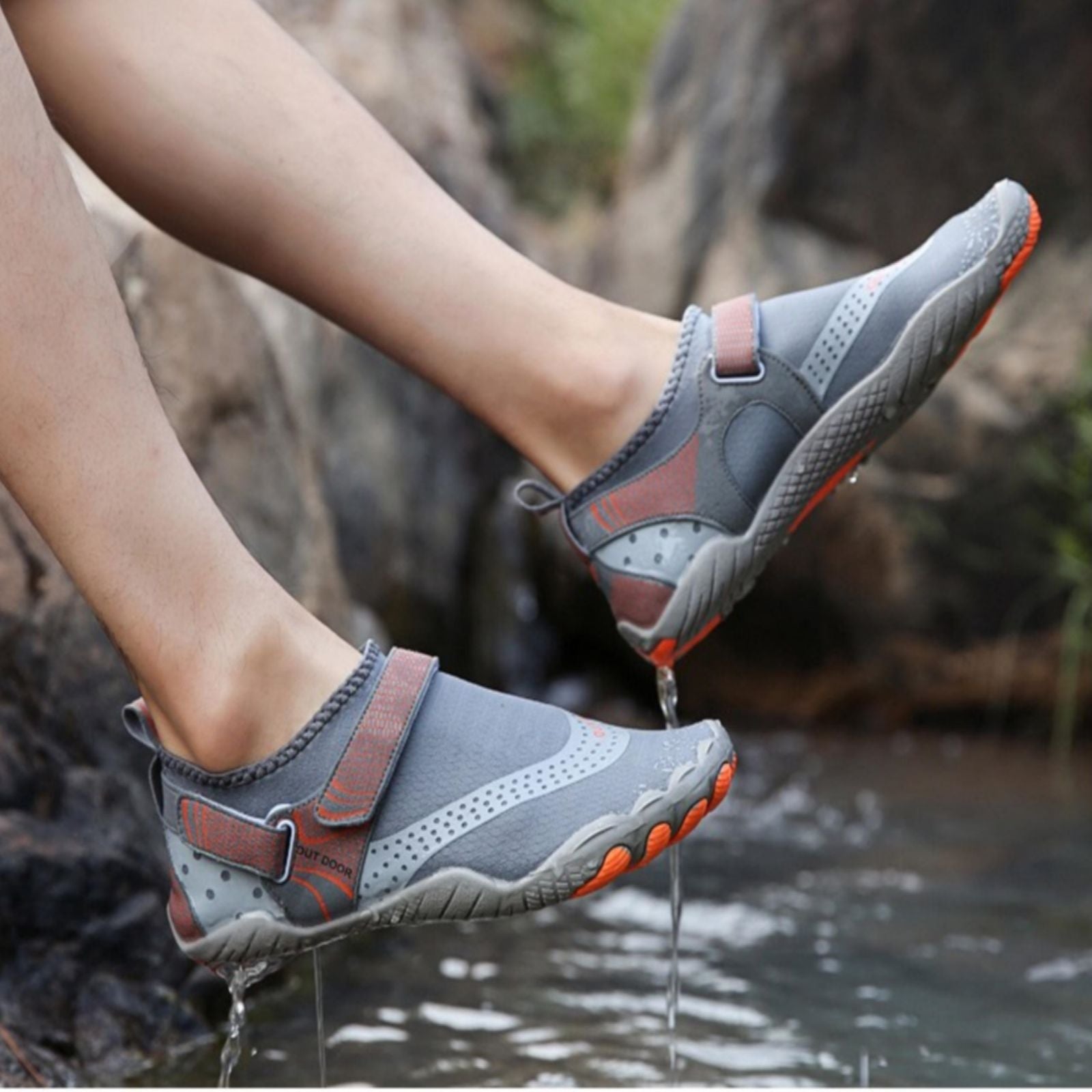 Wasserschuhe | Rutschfeste Profilsohle | Leichte orthopädische Stütze | BareCurrent