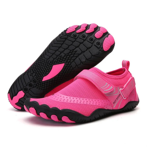 Wasserschuhe | Rutschfeste Profilsohle | Leichte orthopädische Stütze | BareCurrent