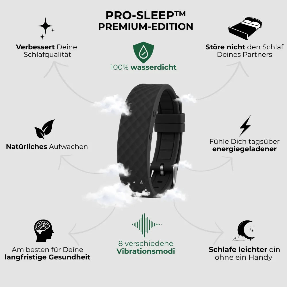 Wecker | Leises Aufwachen ohne Ton | Einstellbare Intensität | ProSleep