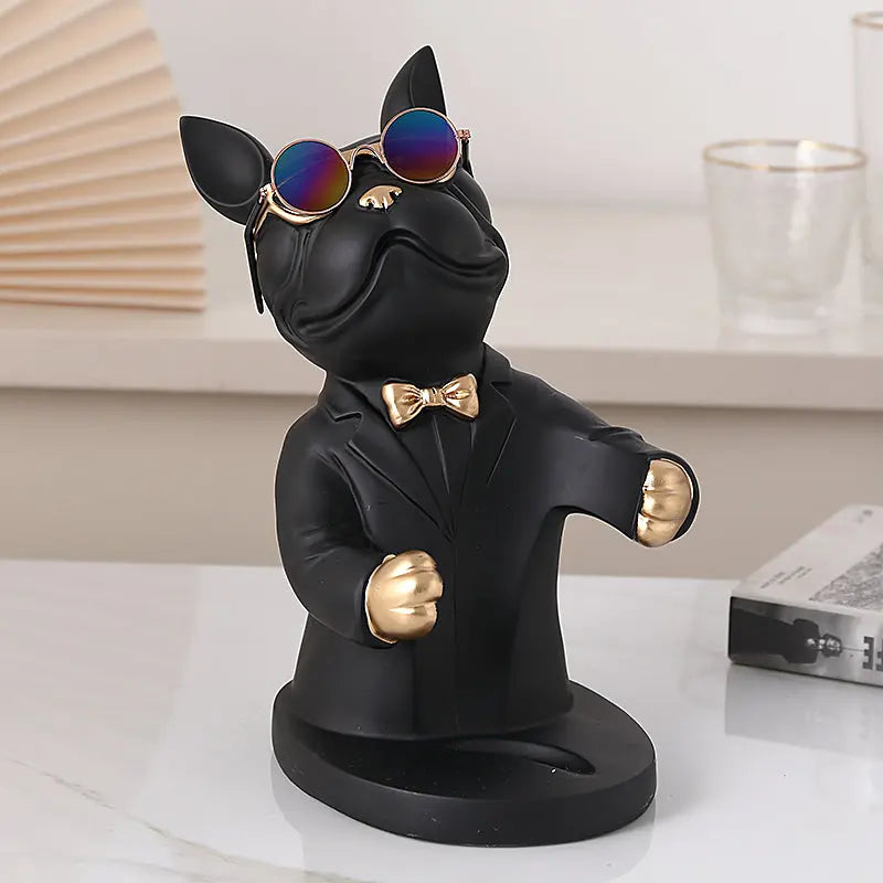 Weinglashalter | Handgefertigte Tischdekoration | In Hundeform | BarBuddy