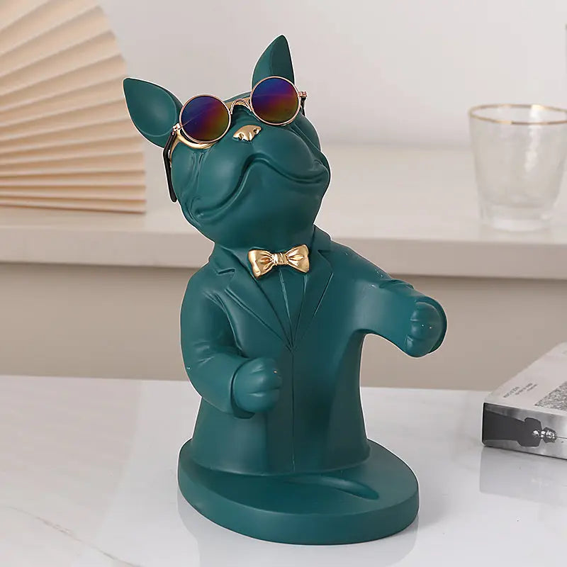 Weinglashalter | Handgefertigte Tischdekoration | In Hundeform | BarBuddy