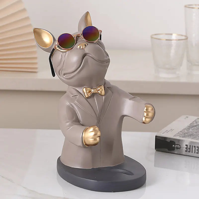 Weinglashalter | Handgefertigte Tischdekoration | In Hundeform | BarBuddy