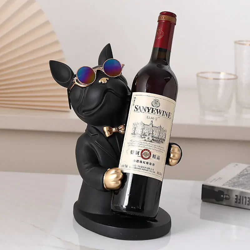 Weinglashalter | Handgefertigte Tischdekoration | In Hundeform | BarBuddy