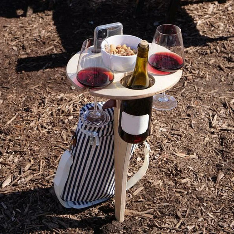 Weinhalter | Wein Tisch Outdoor | Stabiler Halt & Sicherer Genuss | VinoStake