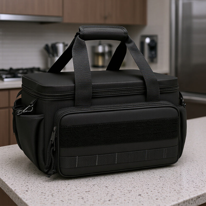 Werkzeugtasche Canvas | Erweiterbares MOLLE-System, 2er Set | Verstärkte Griffe und Schultergurt für schweres Werkzeug 2