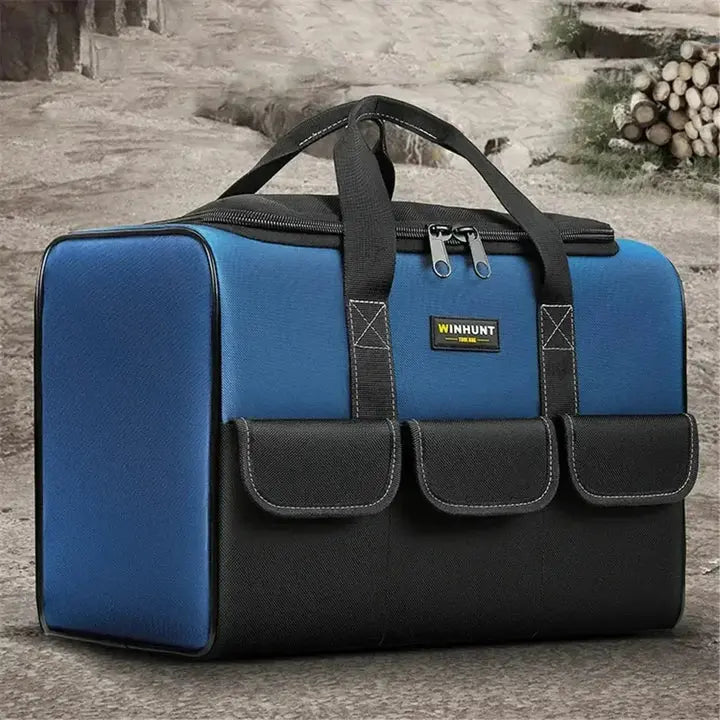 Werkzeugtasche mit Fächern | Wasserdichtes Oxford-Gewebe | Steht Von Selbst | WerkPro