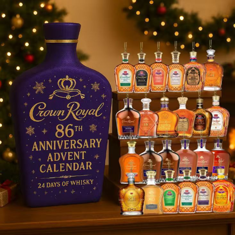 Whiskey Advent Calendar 2025 Decorative Countdown Gift for Adults 0