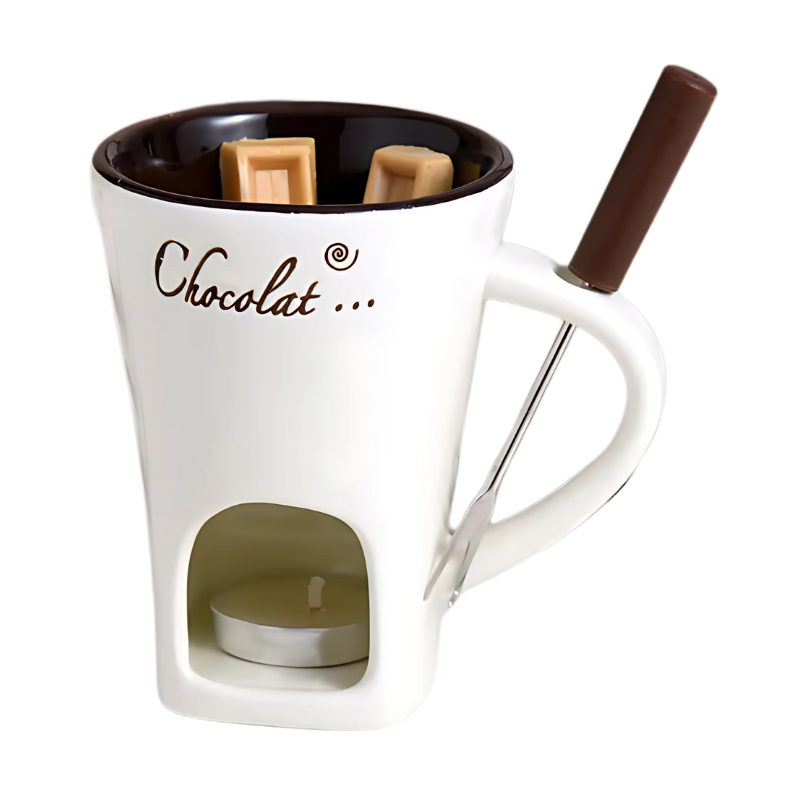 Expérience fondue | Fait fondre le chocolat et le fromage sans électricité | Lavable au lave-vaisselle | ChocoMelt