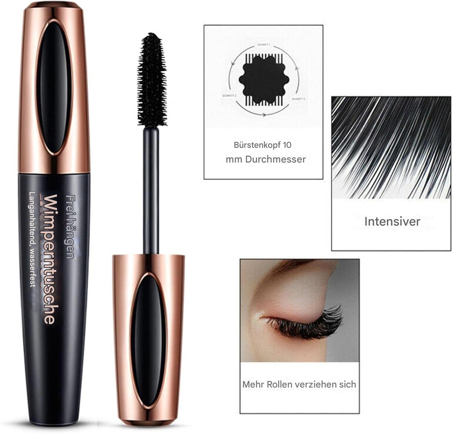 Wimpernmascara 5D | Länger & Voluminöser Look | Wasserfest | Lashora