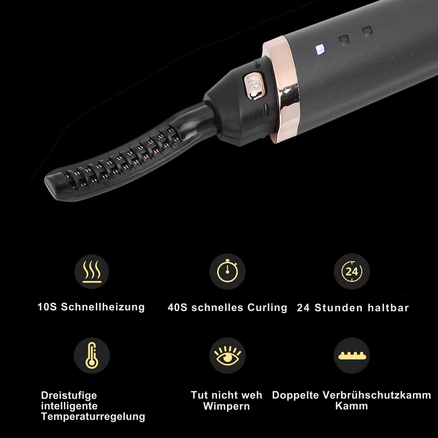 Wimpernzange | Schneller Schwung | Sanft & Sicher | USB Wiederaufladbar | LashCurve