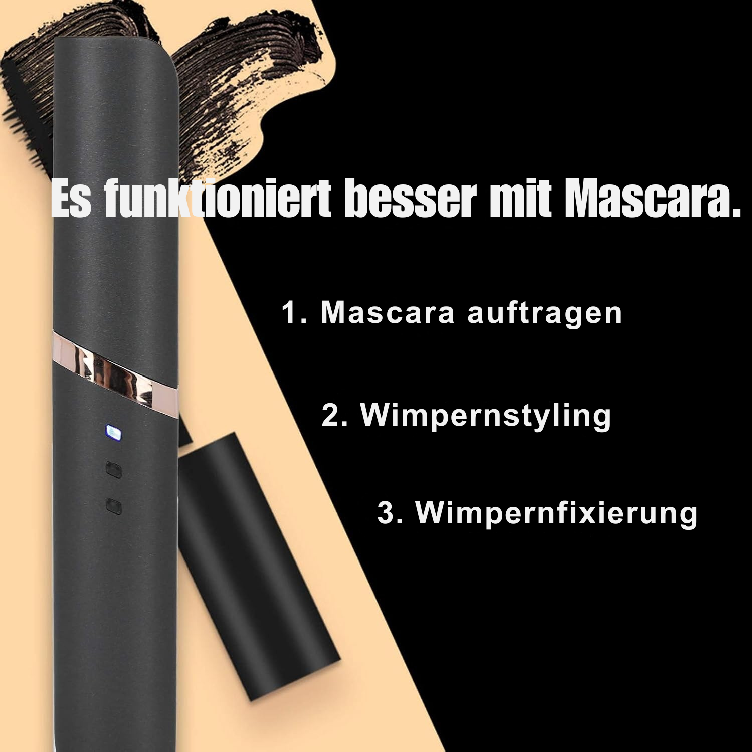 Wimpernzange | Schneller Schwung | Sanft & Sicher | USB Wiederaufladbar | LashCurve