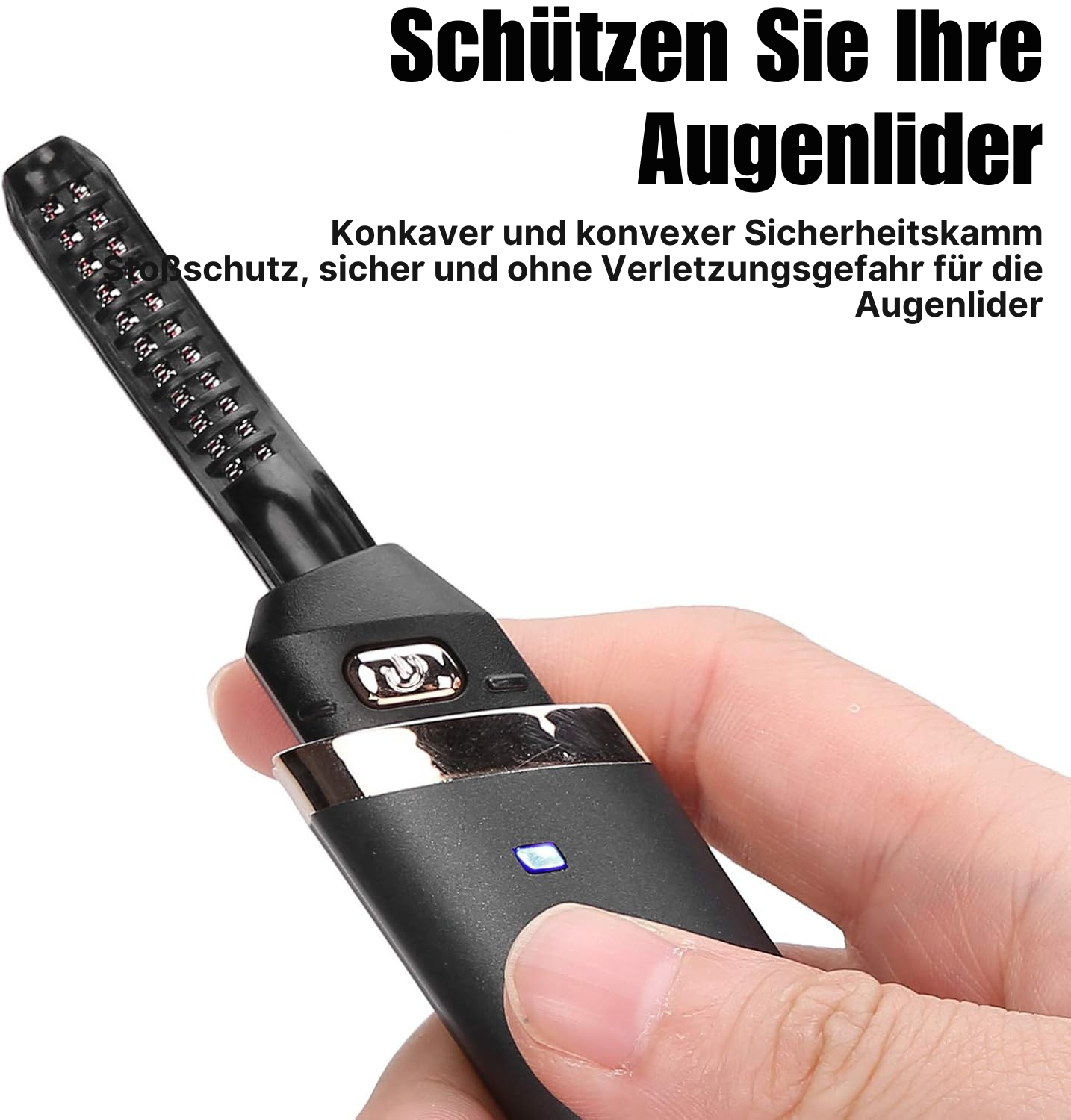 Wimpernzange | Schneller Schwung | Sanft & Sicher | USB Wiederaufladbar | LashCurve