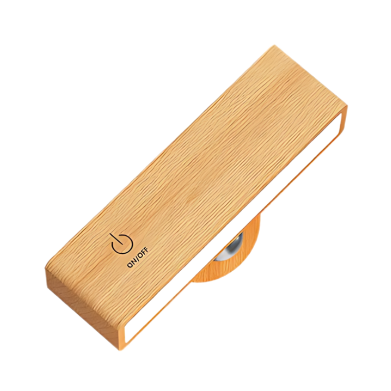 Illuminazione da parete wireless in legno | 3 temperature di colore | Controllo touch con timer | BrightTouch