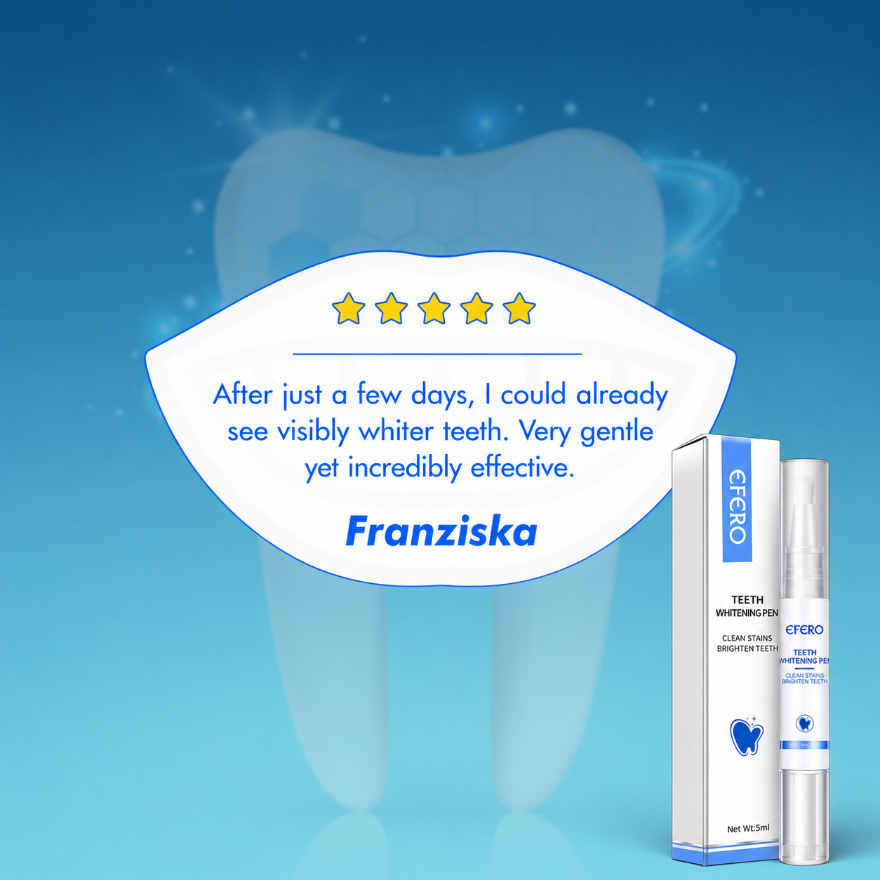 Zahnaufhellung Whitening-Stift 5 | Schonende Peroxid-Formel | Alle Zahntypen | PearlDrop