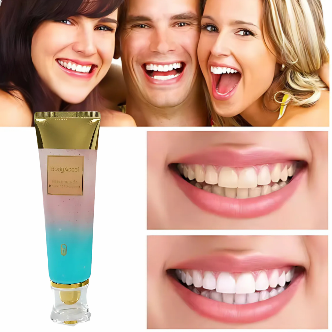Zahnaufhellung Zahnpasta | Niacinamid Formel | Sanfte Fleckenreduktion | Brightelle