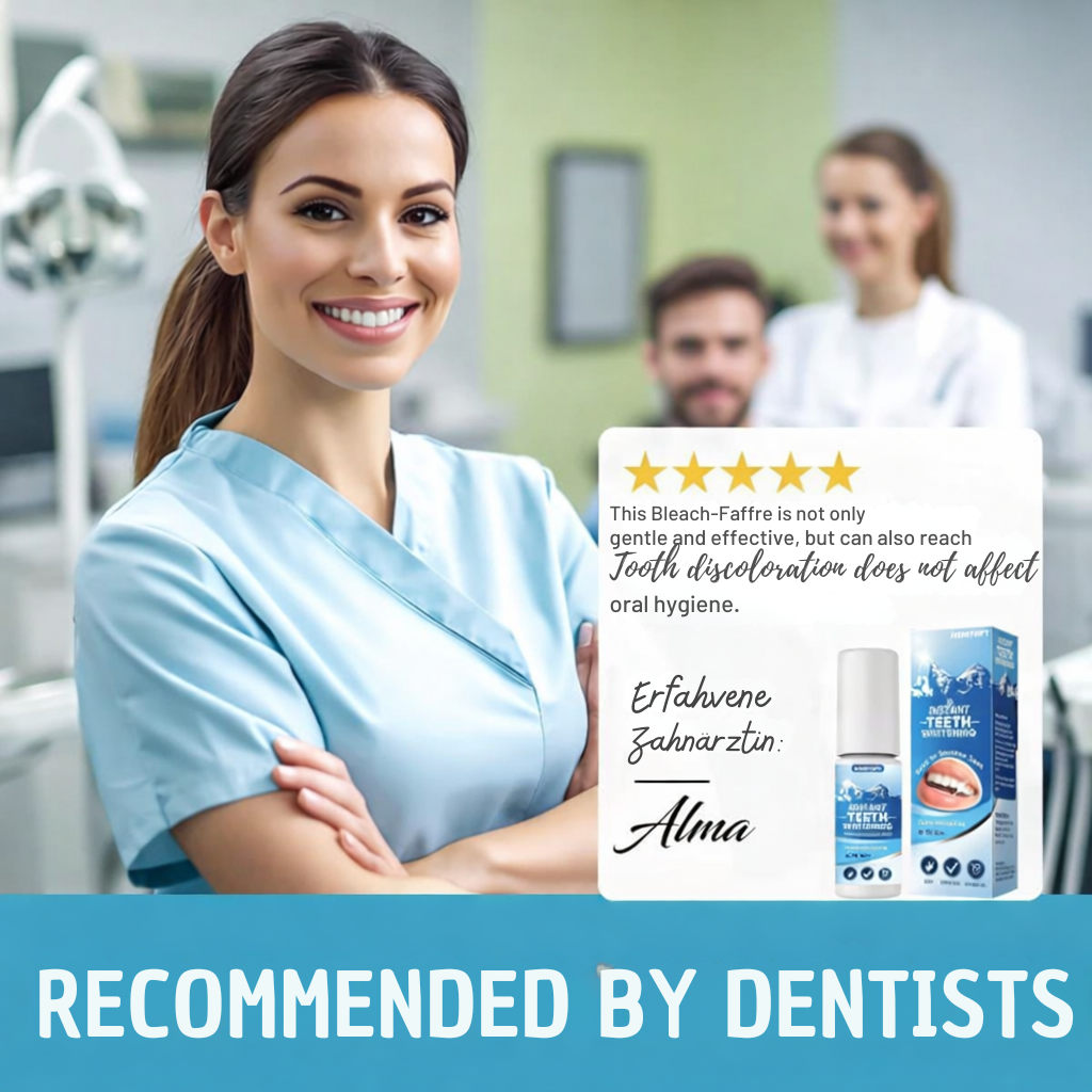 Zahnaufhellungs Zahnpasta | Sofortiger Aufhellungseffekt für Ihr Lächeln | Peroxidfreie Formel für empfindliche Zähne | BrightSmile