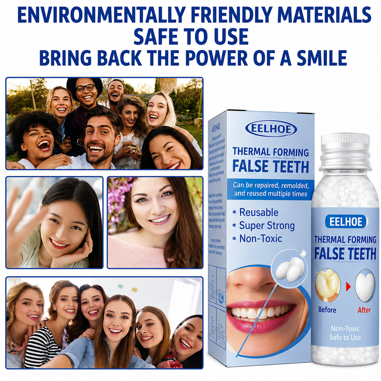 Zahnpflege | Zahnreparatur-Set | Sofortige Füllung von Zahnlücken | ToothPerfect