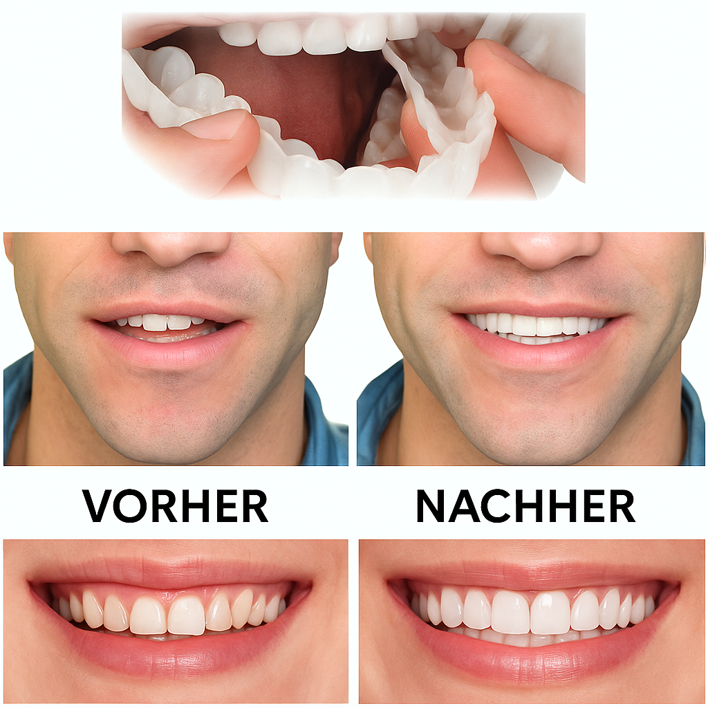 Zahnprothese zum Aufstecken | Einstellbare Passform | Natürliches Lächeln | SnapSmile