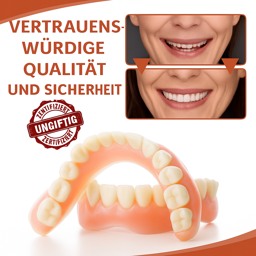 Zahnreparatur-Set | Maßgeschneidertes Silikon | Sicherer Halt | SiliconeAdjust