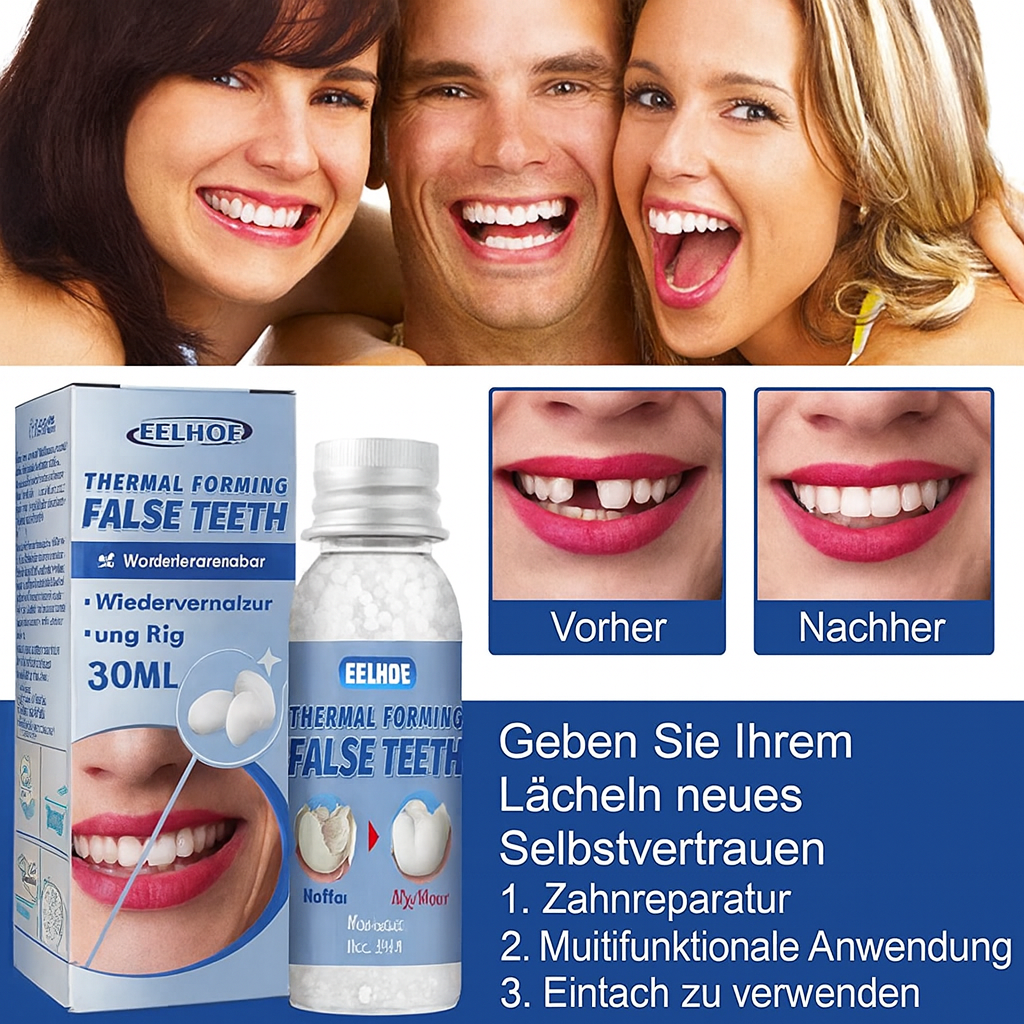 Zahnreparatur-Set | Sofortige Füllung von Zahnlücken | Natürliche Zahnfarbe | ToothPerfect