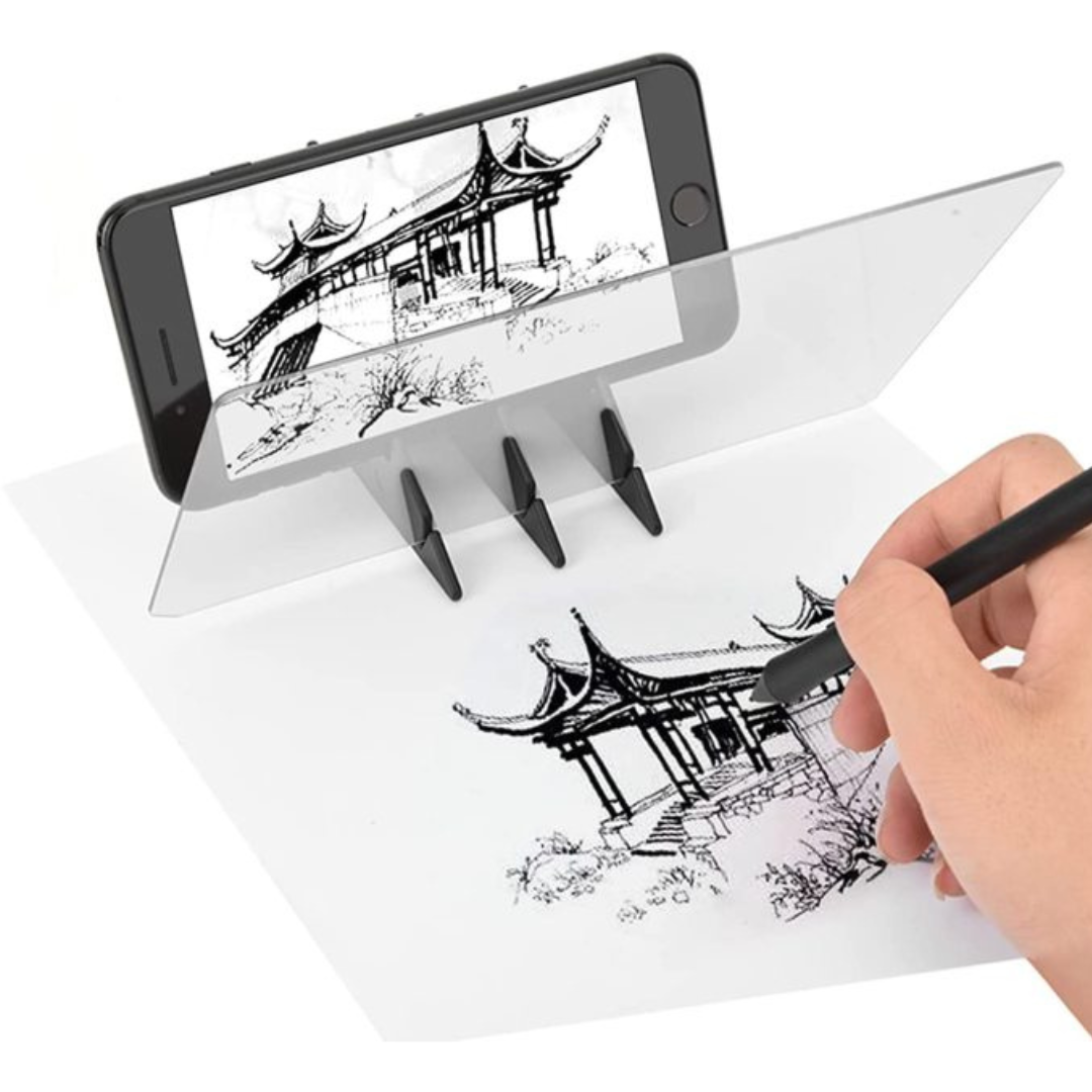 Zeichnung Reflektor | Bildprojektor zum Abpausen | Smartphone Motiv Projektion | ReflectArt