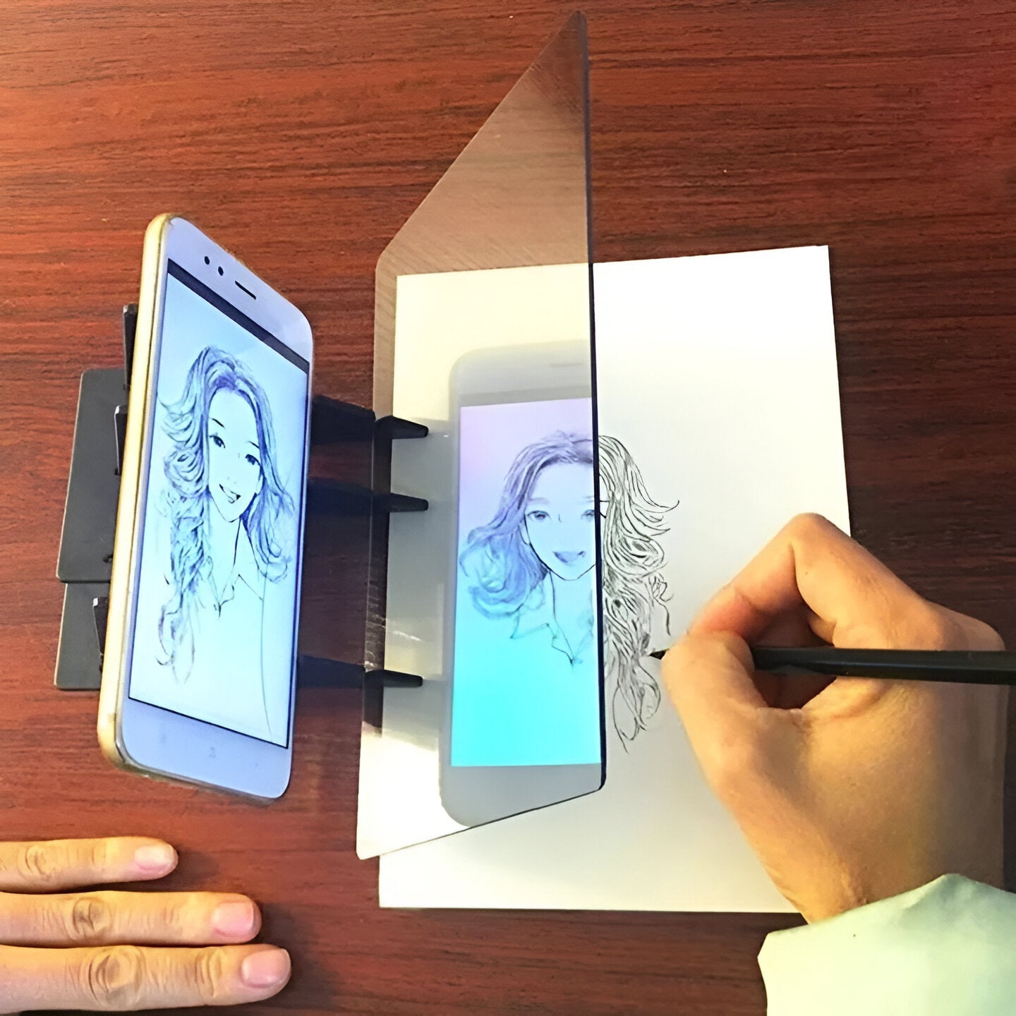 Zeichnung Reflektor | Bildprojektor zum Abpausen | Smartphone Motiv Projektion | ReflectArt