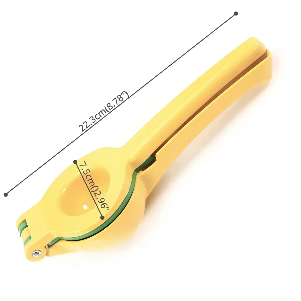 Zitronenpresse Zitruspresse Aluminium | 2-in-1 Handpresse für Zitrone und Limette | Spülmaschinenfest, ohne Strom 6