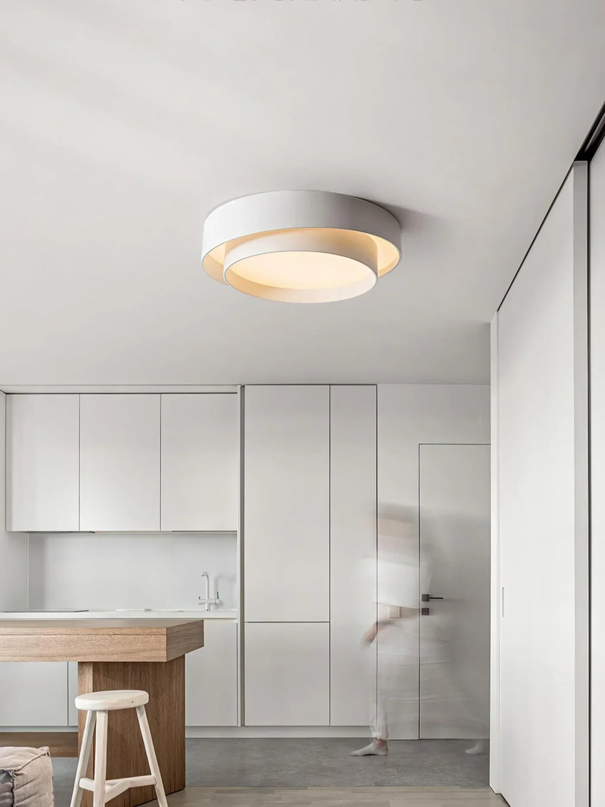 LED Deckenleuchte Metall Ø 40/50/60 cm | Schwarz, Weiss, Grau | Dimmbar per Fernbedienung, Kalt- oder Warmweiss 11