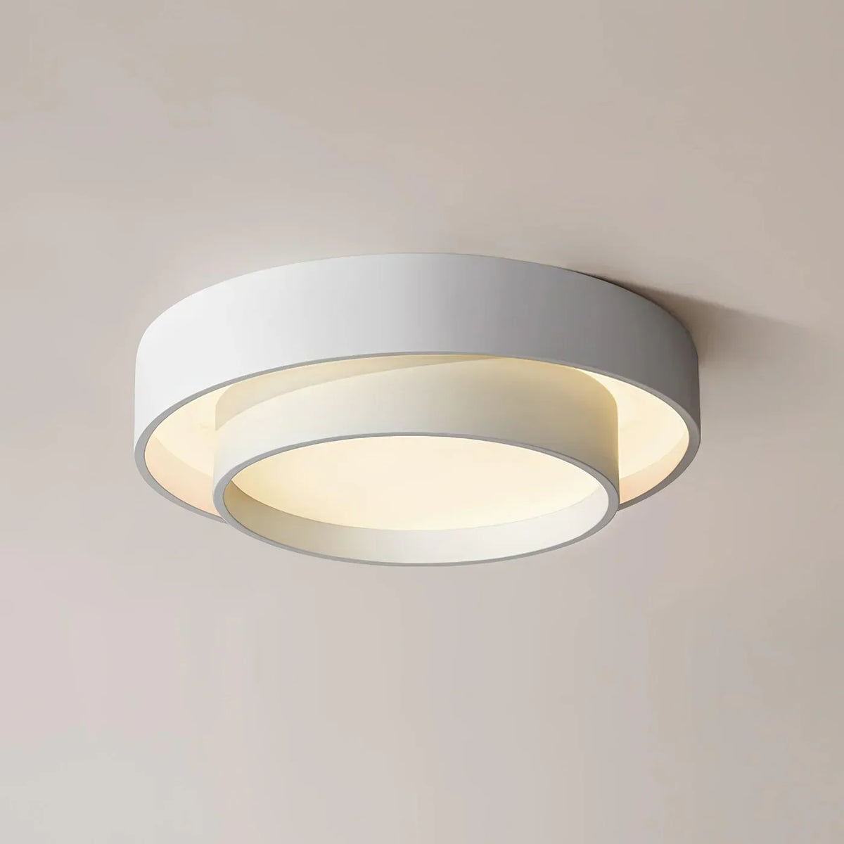 LED Deckenleuchte Metall Ø 40/50/60 cm | Schwarz, Weiss, Grau | Dimmbar per Fernbedienung, Kalt- oder Warmweiss 23
