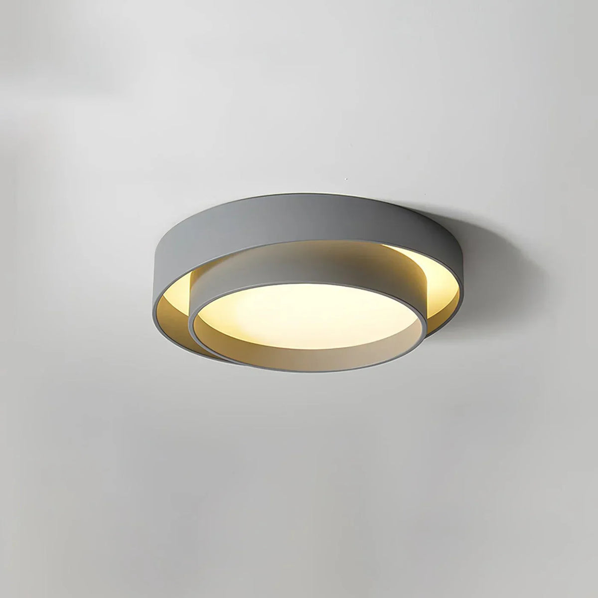 LED Deckenleuchte Metall Ø 40/50/60 cm | Schwarz, Weiss, Grau | Dimmbar per Fernbedienung, Kalt- oder Warmweiss 20
