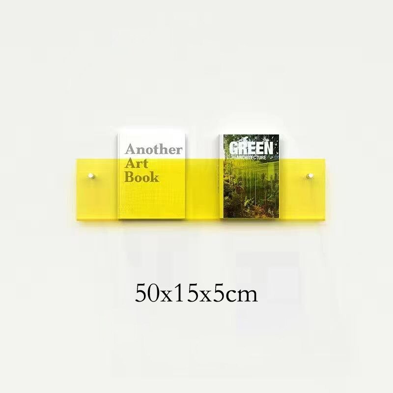 Zeitschriftenhalter Wandmontage aus Acryl | Schwebende Optik für Bücher & Zeitschriften | Platzsparende Wandregal-Lösung 28
