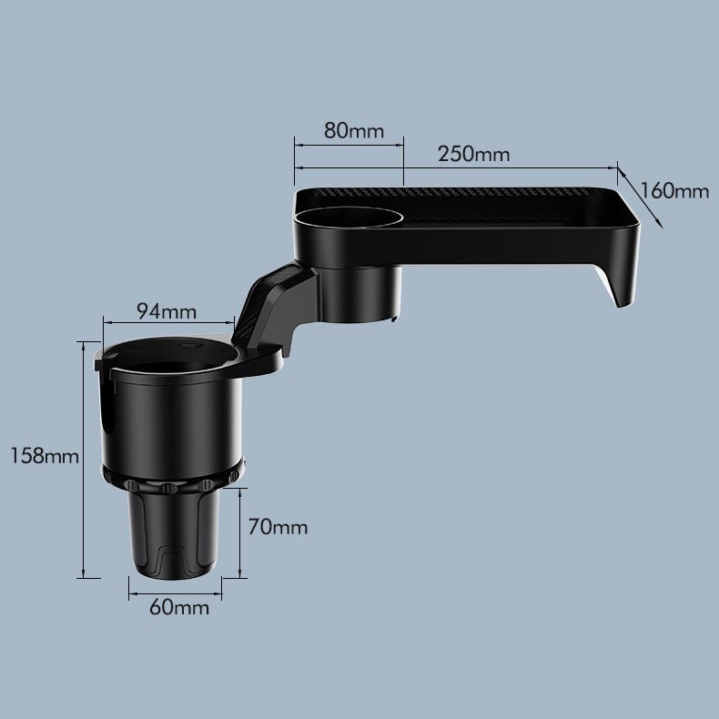 Auto Cup Holder Extender & Food Tray - Frest