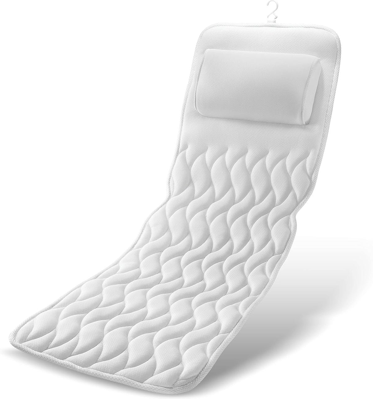 Ergonomisches Badewannenkissen mit Saugnäpfen | Atmungsaktives Mesh, rutschfest | Für entspannte Bäder ohne Nachrutschen 10