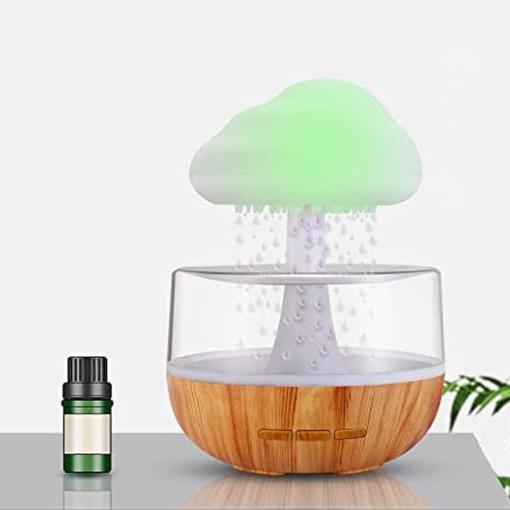 Regenwolken-Luftbefeuchter mit Nachtlicht | Aromatherapie-Diffusor mit Tropfeneffekt | Befeuchtet und reinigt leise die Luft 4