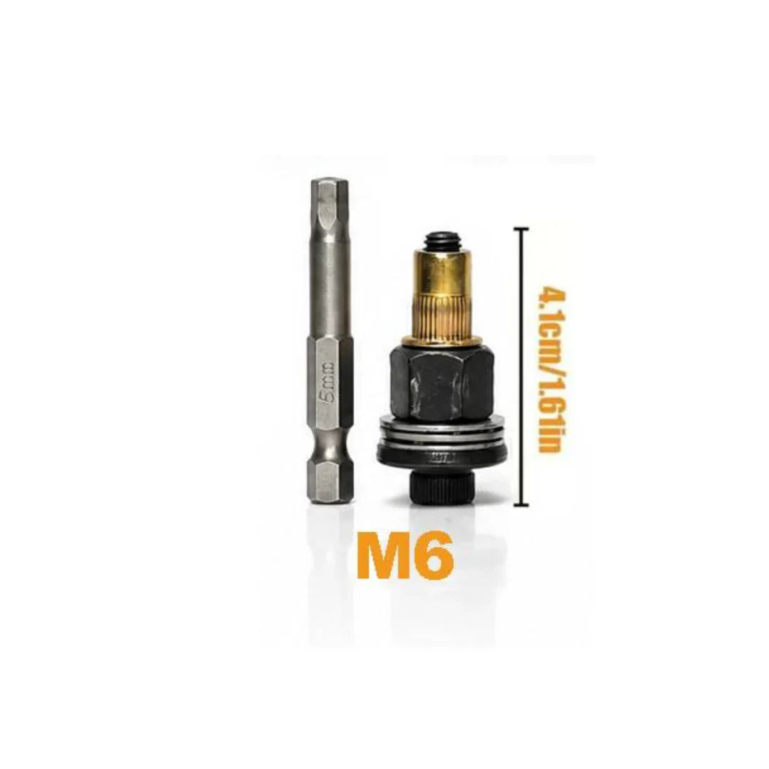 Countersunk Nut Tool Set | M3 to M8 with Storage Box | Assorted Attachments with Diagram | RivetPro