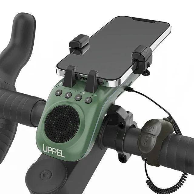 Fahrradlicht mit Bluetooth Lautsprecher und Handyhalterung | 5000mAh Powerbank & Fahrradklingel | LED Licht für mehr Sicherheit 1