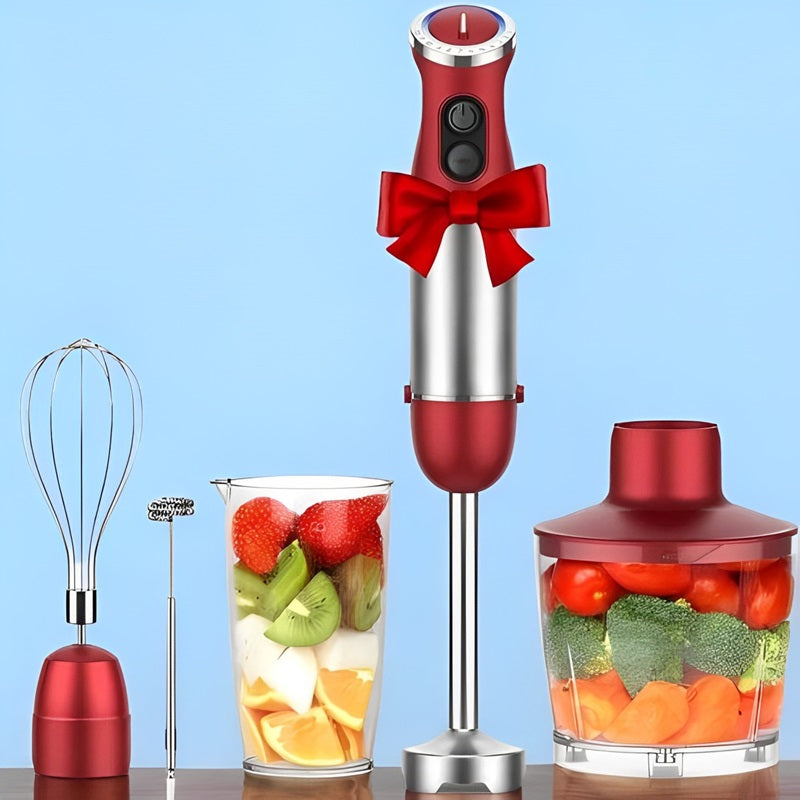 Stabmixer 5-in-1 Edelstahl | 1000 Watt Kupfermotor, 12 Stufen & Turbo-Boost | Für Smoothies, Suppen & Babynahrung 1