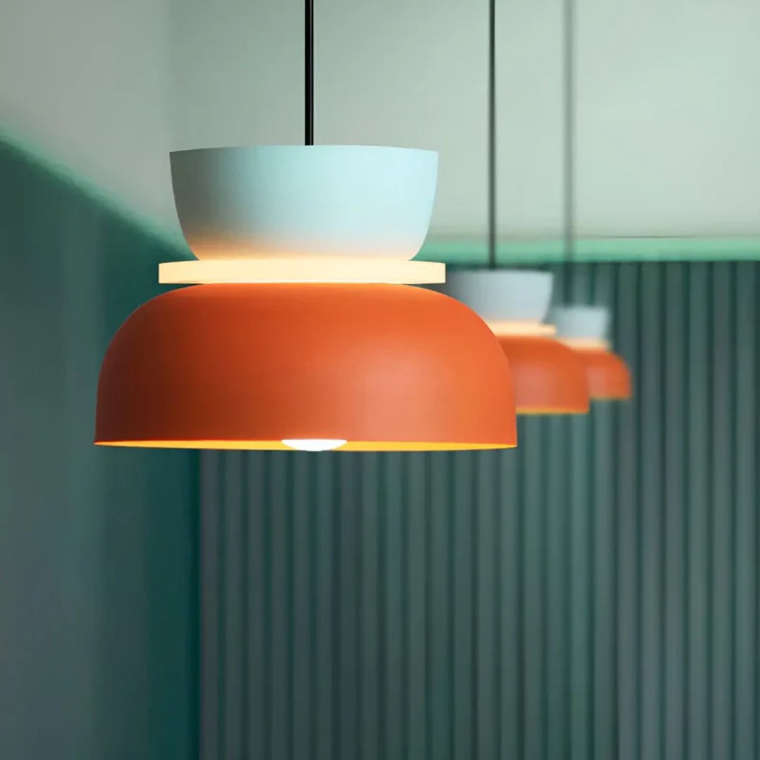 Lámpara colgante LED | Estilo macaron | Luz cálida | Macaroon