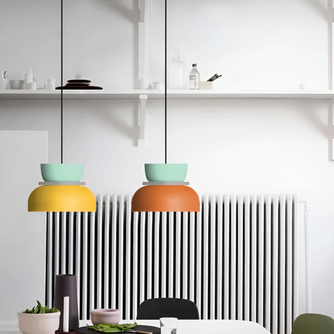 Lámpara colgante LED | Estilo macaron | Luz cálida | Macaroon
