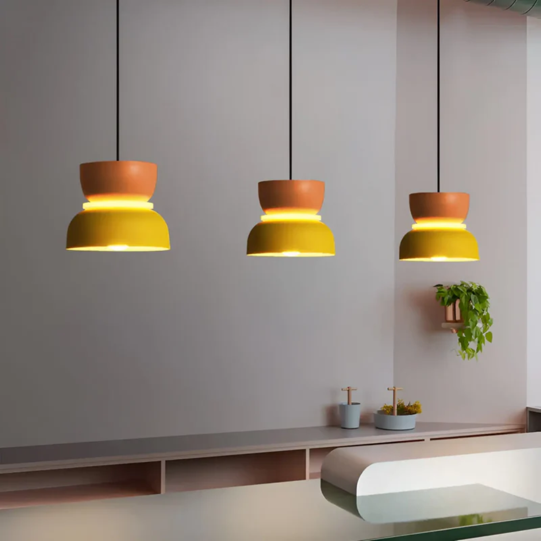 Lámpara colgante LED | Estilo macaron | Luz cálida | Macaroon