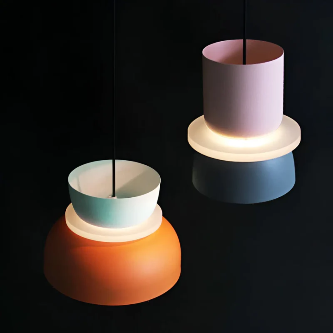 Lámpara colgante LED | Estilo macaron | Luz cálida | Macaroon