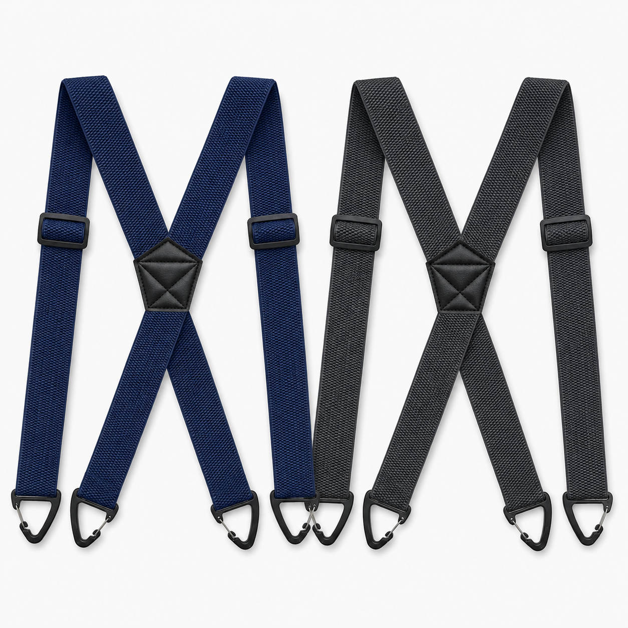 Herre seler med X-formet rygg og krokklips | 3,8 cm brede elastiske bånd | StrapWorks