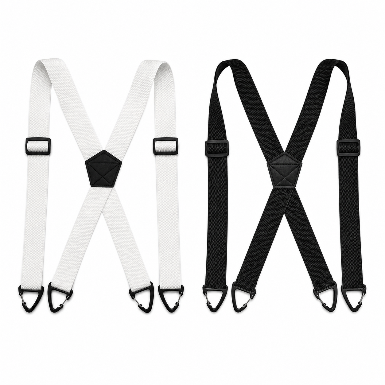 Herre seler med X-formet rygg og krokklips | 3,8 cm brede elastiske bånd | StrapWorks