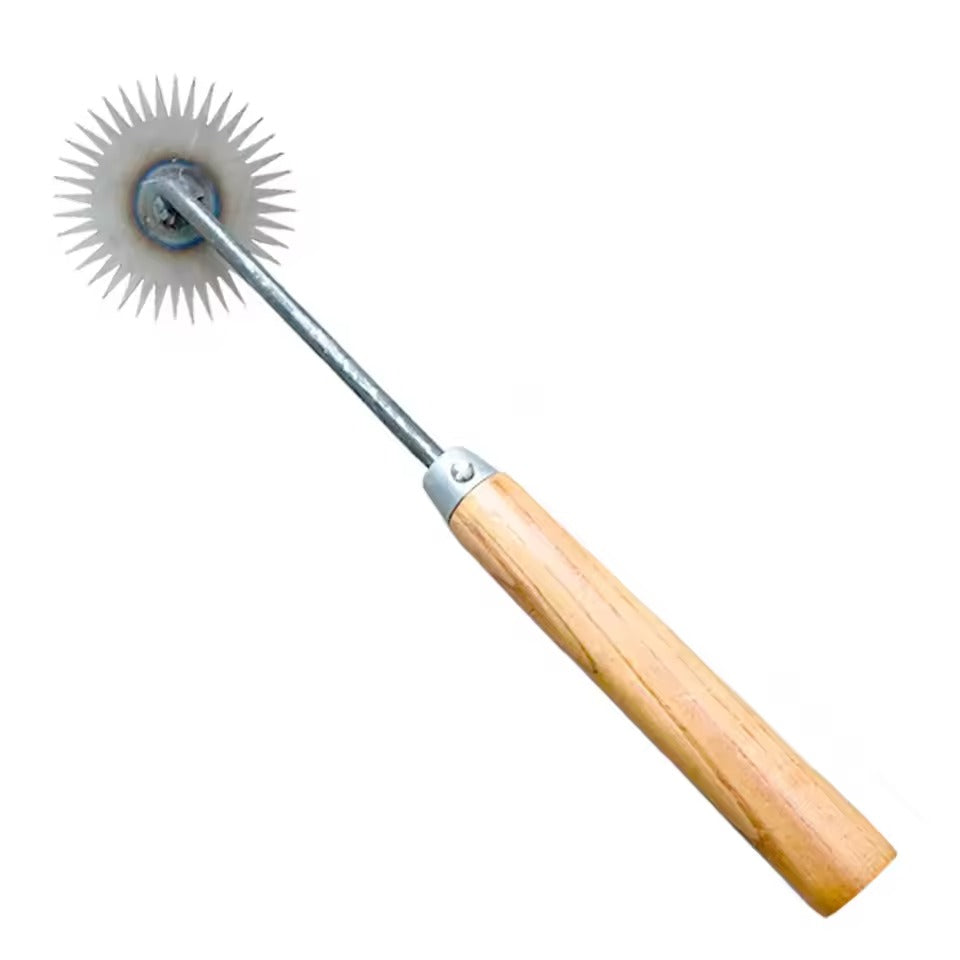 Sonnenblumenschaufel Manganstahl | Holzgriff | Unkrautstecher Beetpflege | Spadewheel