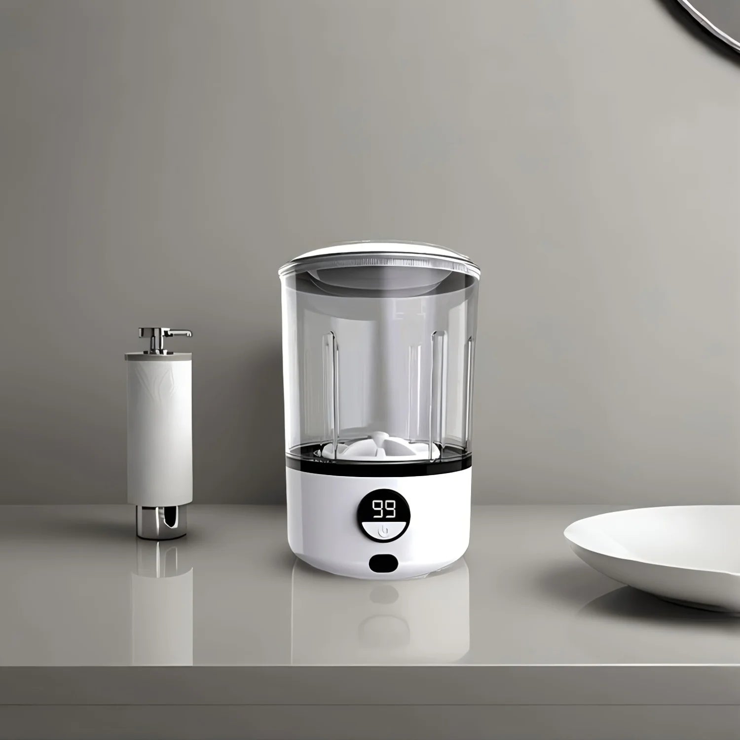 Mini lave-linge de voyage portable | Sans fil et entièrement automatique | Avec batterie 2000 mAh | PocketWash
