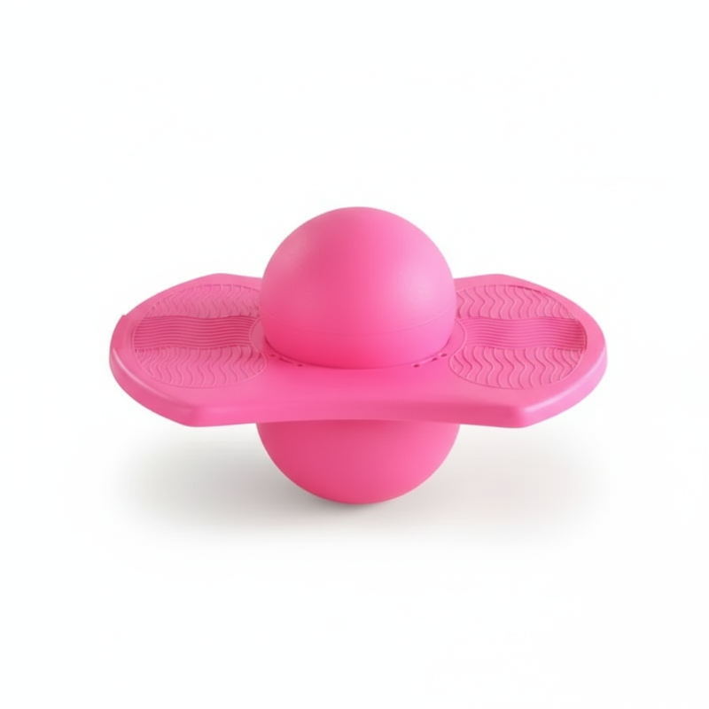 Sprungball | Rutschfeste Plattform & Schaumstoffgriff | Balance & Koordination | JumpForge