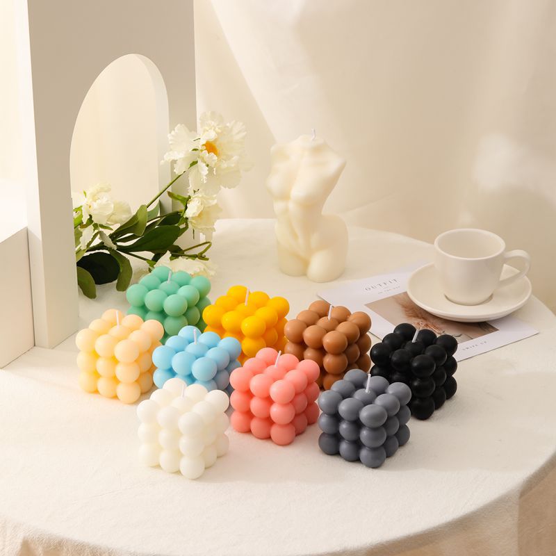 Duftkerzen-Set 3-teilig | Würfeldesign aus Sojawachs | Langanhaltender Duft für Wohnzimmer, Schlafzimmer und als Geschenk 11