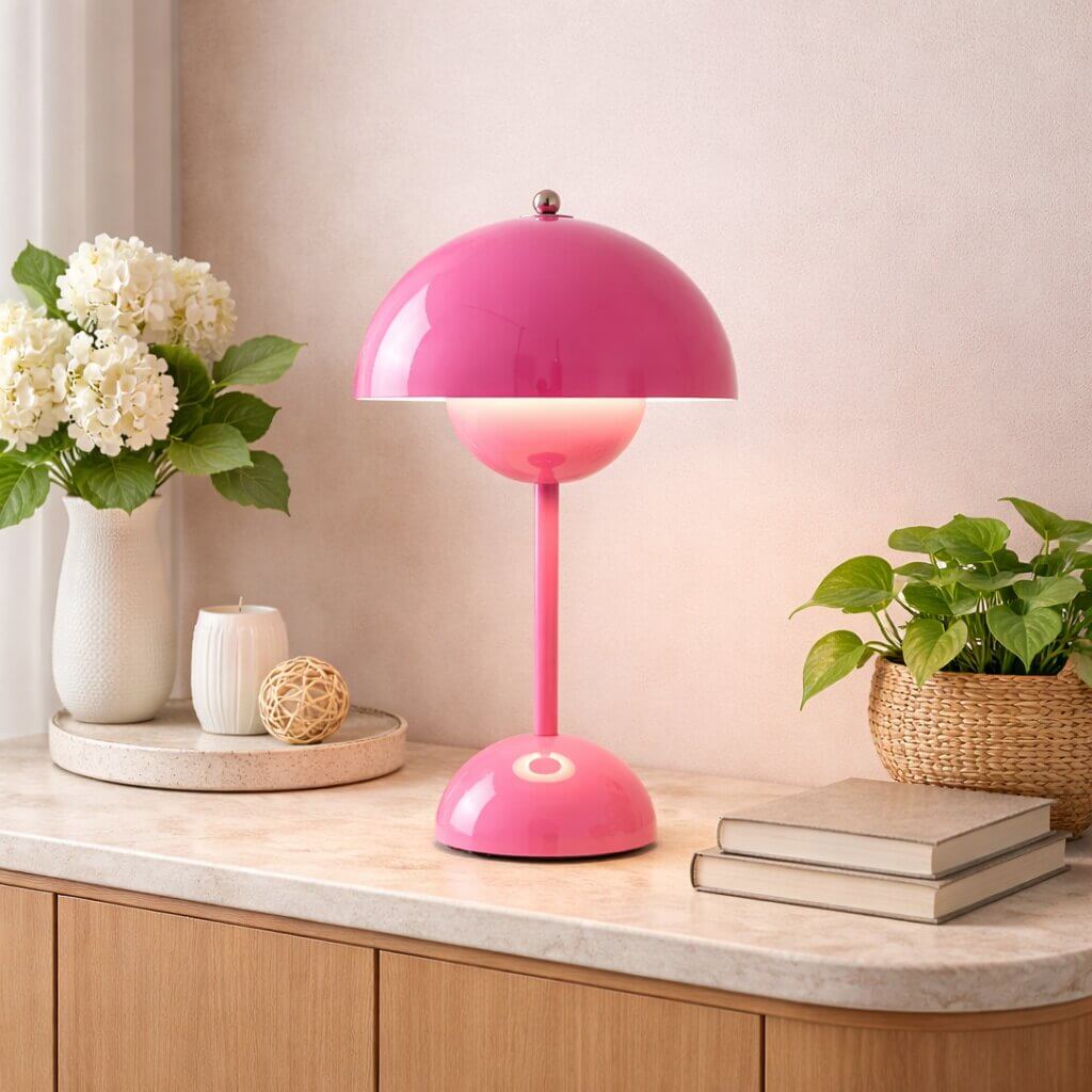 Kabellose Tischlampe LED | Dimmbar mit Akku, USB-Ladekabel | Warmes Licht für Schlafzimmer, Wohnzimmer, Schreibtisch 2